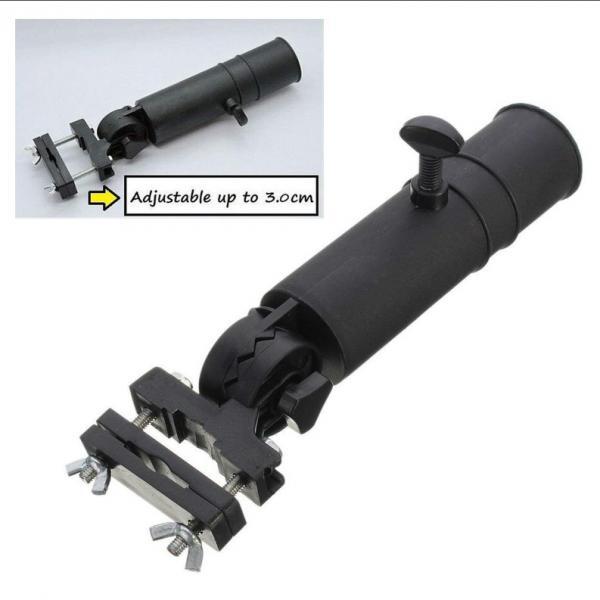 Adjustable Golf Push Cart Umbrella Holder for golf 2pcs Black