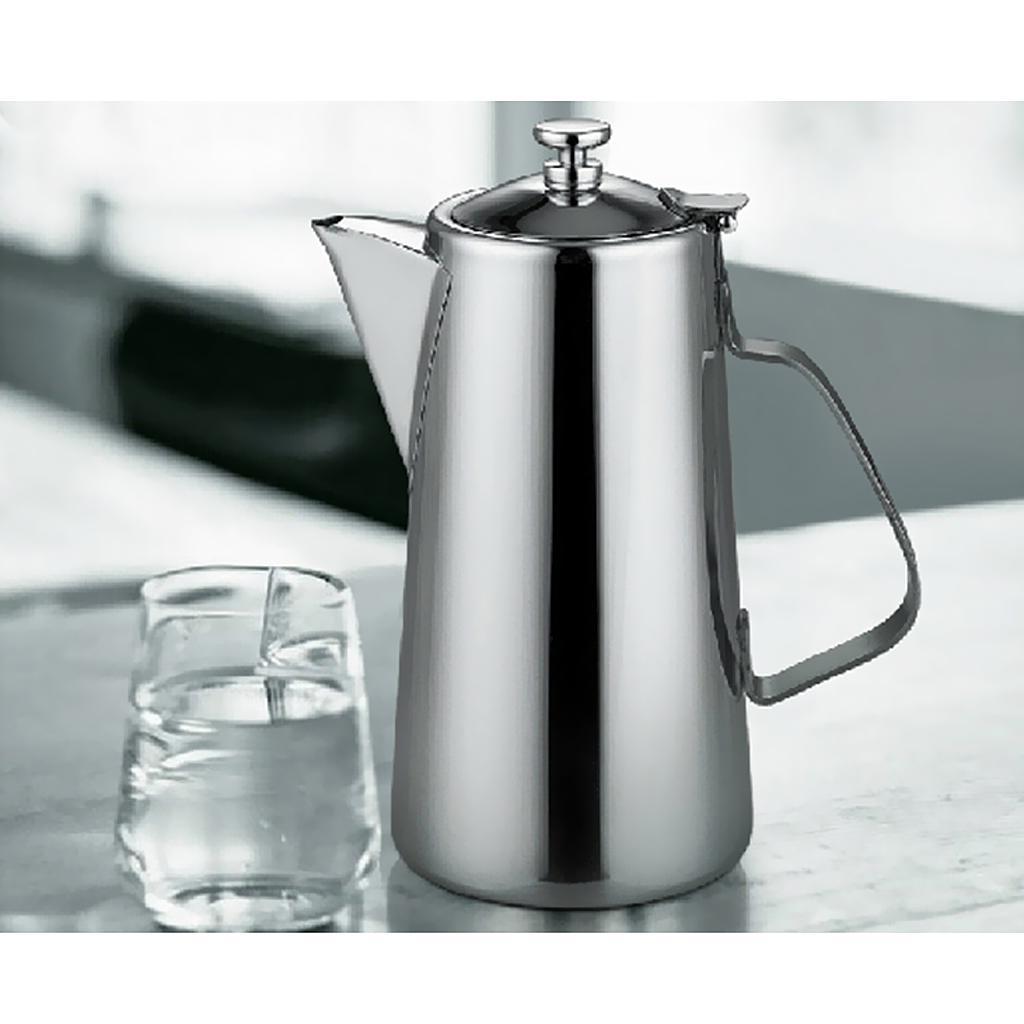3X 1.7L Stainless Steel Water Coffee Pot Ice Tea Jug Kettle Pitcher with Lid #2