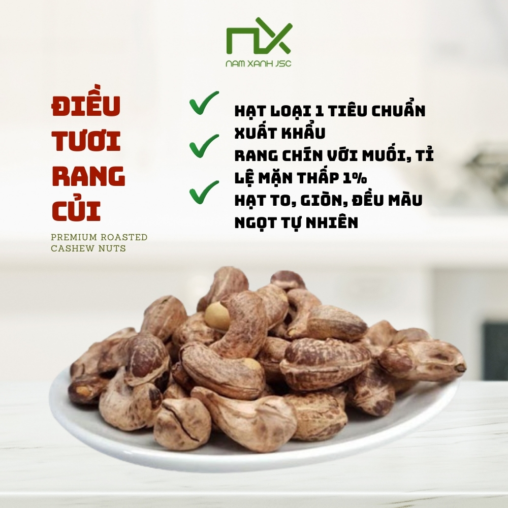 Hạt Điều Rang Củi 350g