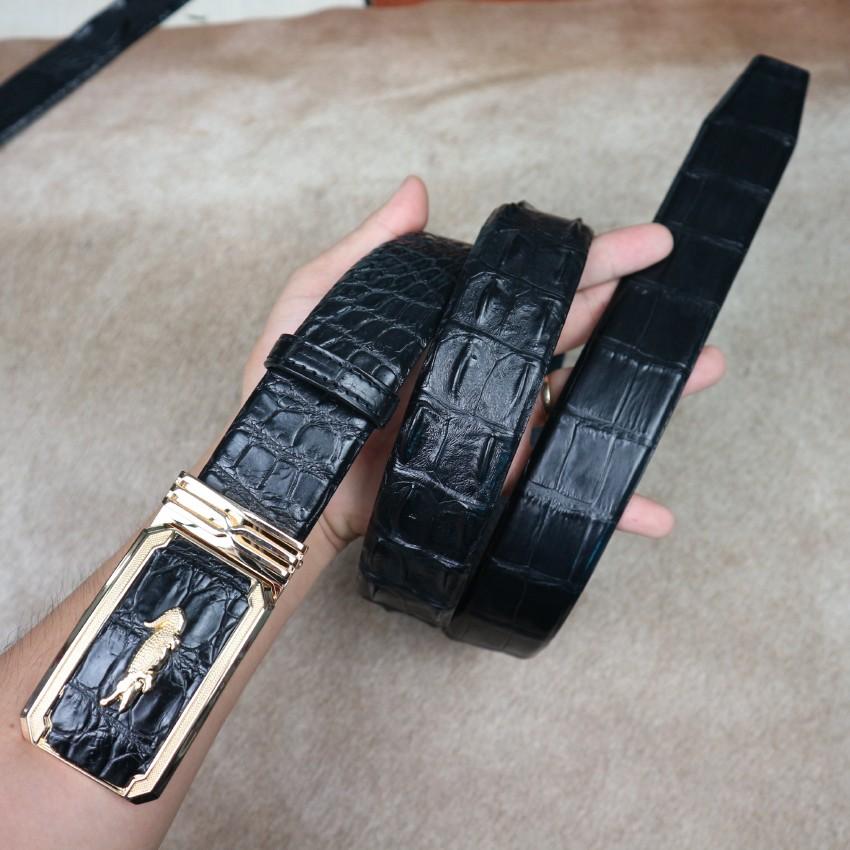 Thắt Lưng Da Cá Sấu CB04-01G Thương Hiệu Fadoda