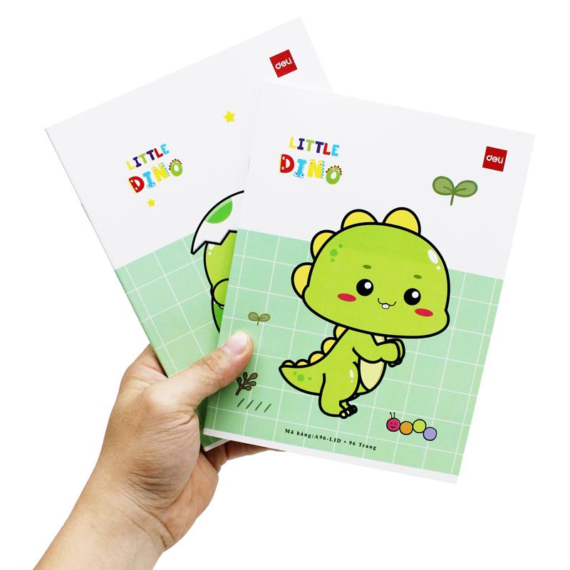 Tập Học Sinh - 4 Ô Ly Vuông - 96 Trang 80gsm - Deli CNA96-LID (Mẫu Bìa Giao Ngẫu Nhiên)