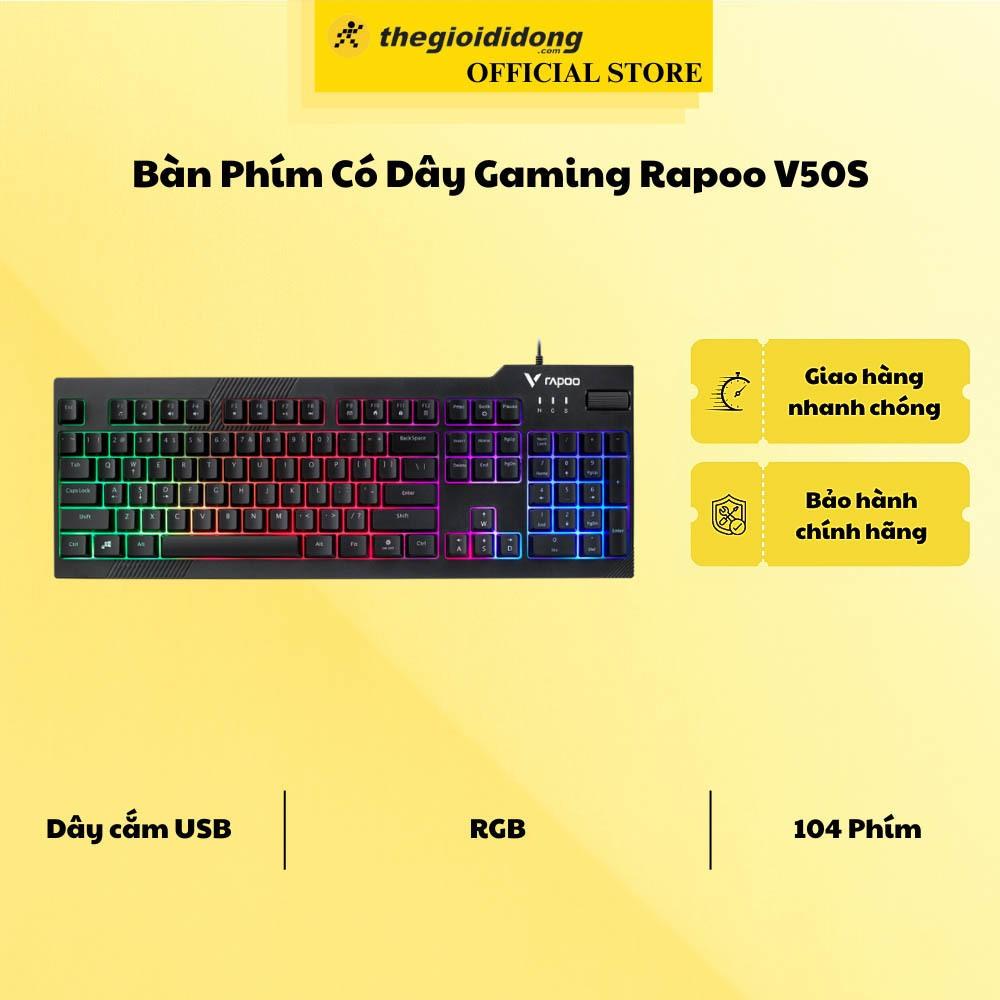 Bàn Phím Có Dây Gaming Rapoo V50S - Hàng chính hãng