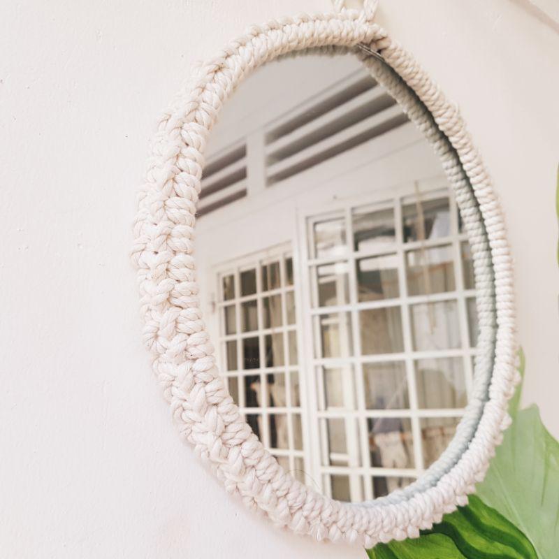 Gương macrame