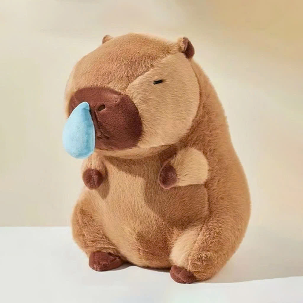 Gấu Bông Capybara Chảy Nước Mũi, Thú Nhồi Bông Capybara xinh xắn dễ thương