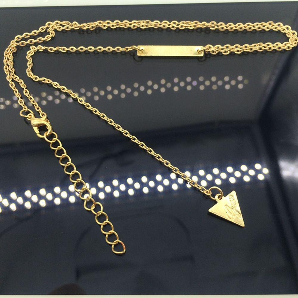 Dây chuyền nữ mạ vàng mặt hình tam giác 3038