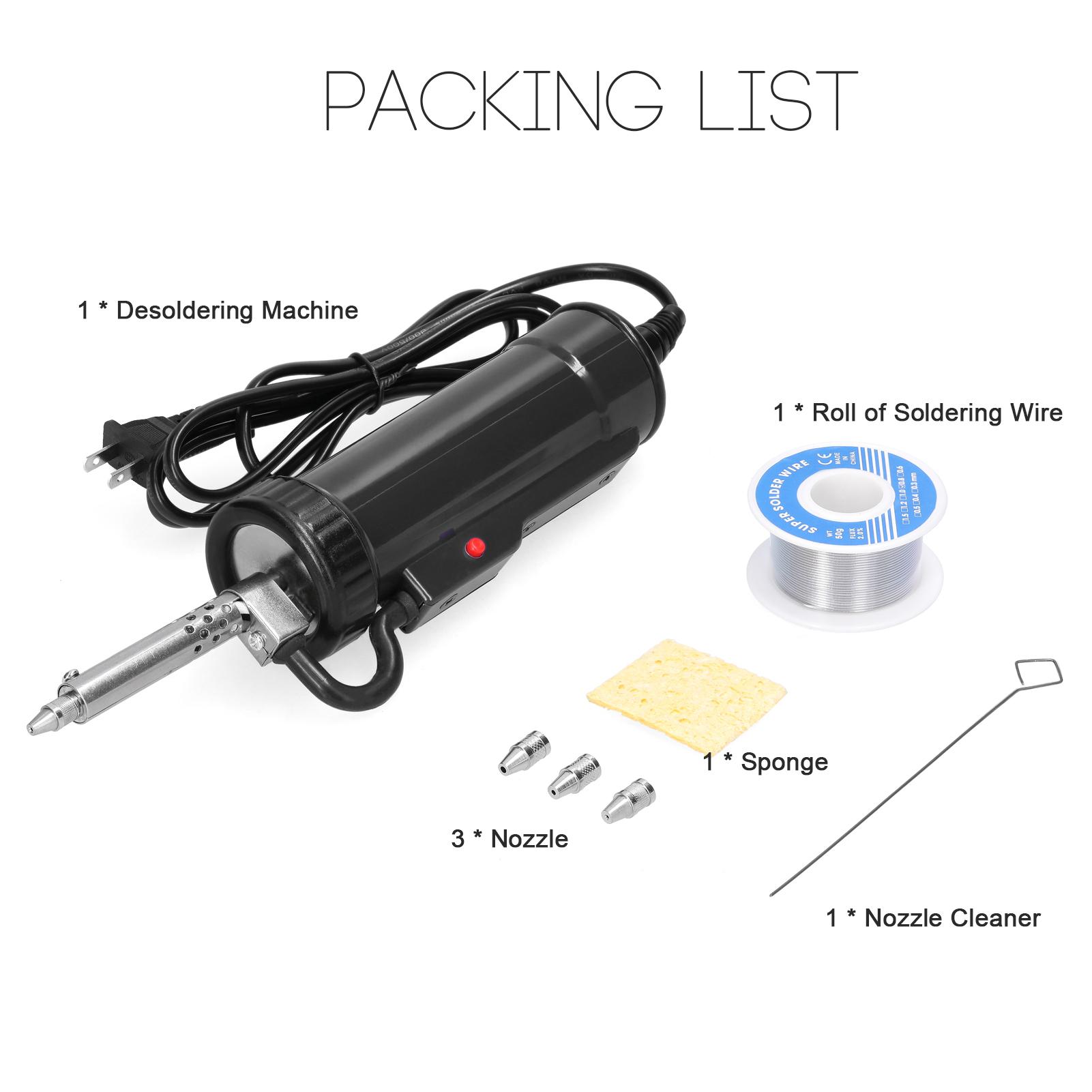 Automatic Portable Electric Solder Tin Sucker Vacuum Soldering Remove Pump Desoldering Machine