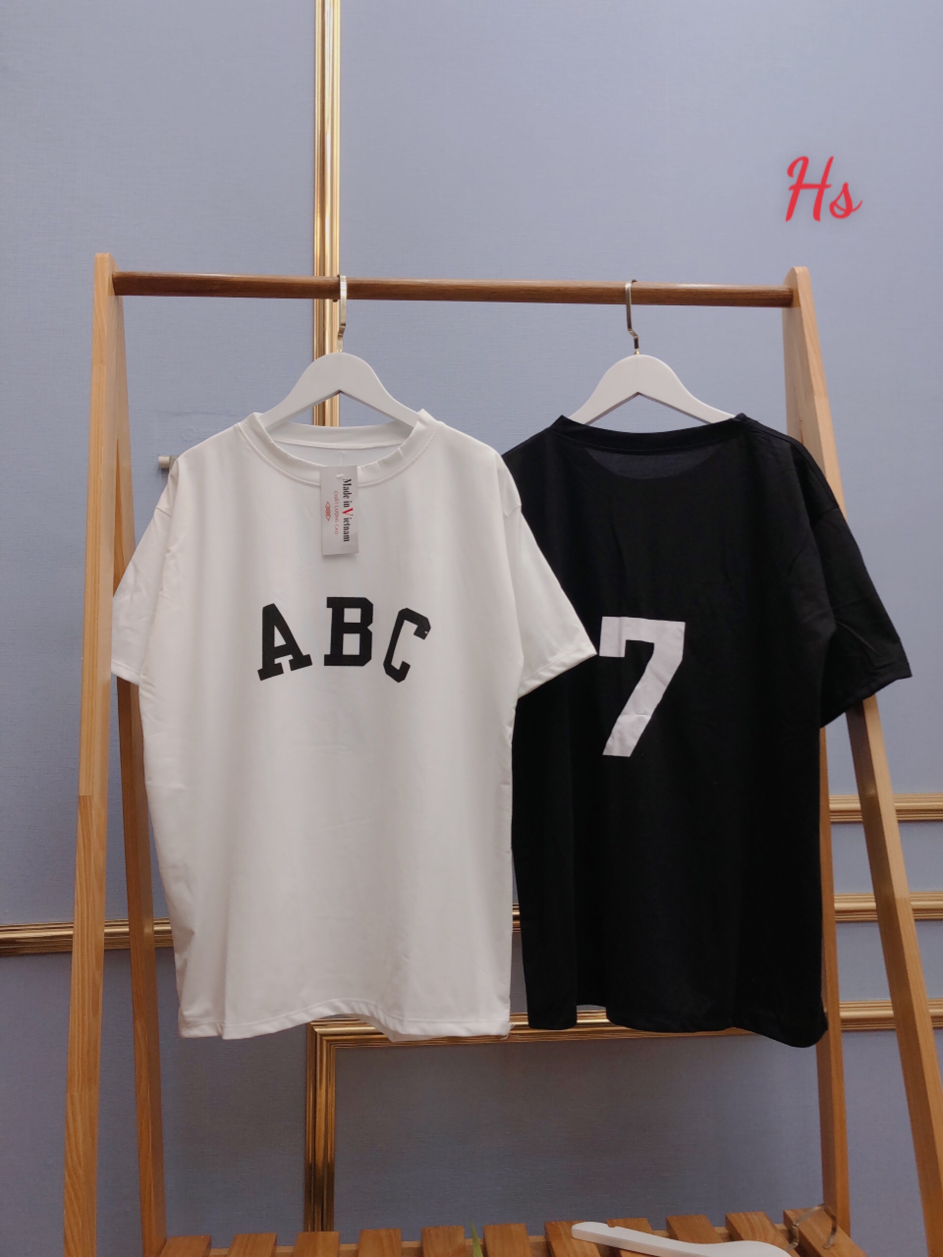 Áo Phông Unisex Nữ ABC Dáng Suông G0139