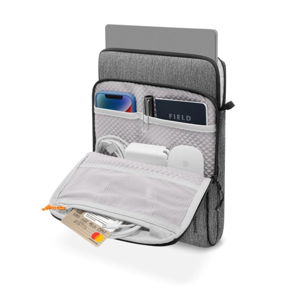 Túi xách chống sốc TOMTOC (USA) 360° Protection Premium Gray cho Macbook Pro/Air 13 inch, 14 inch