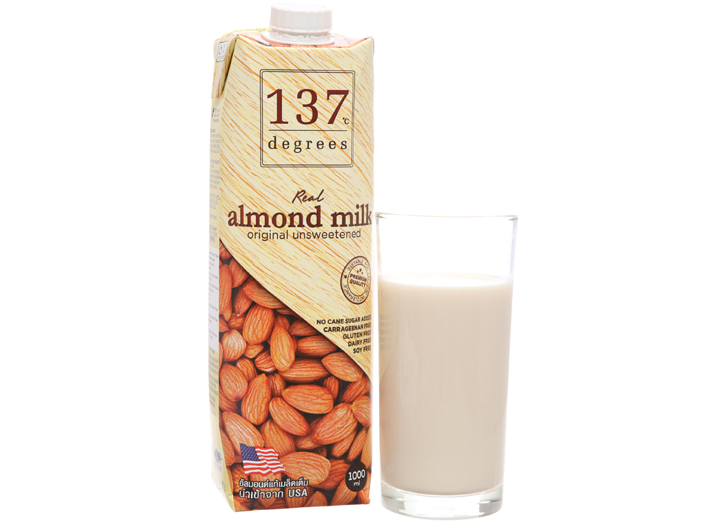 Combo 3 Hộp Sữa Hạt Hạnh Nhân Không Đường 137 Degrees