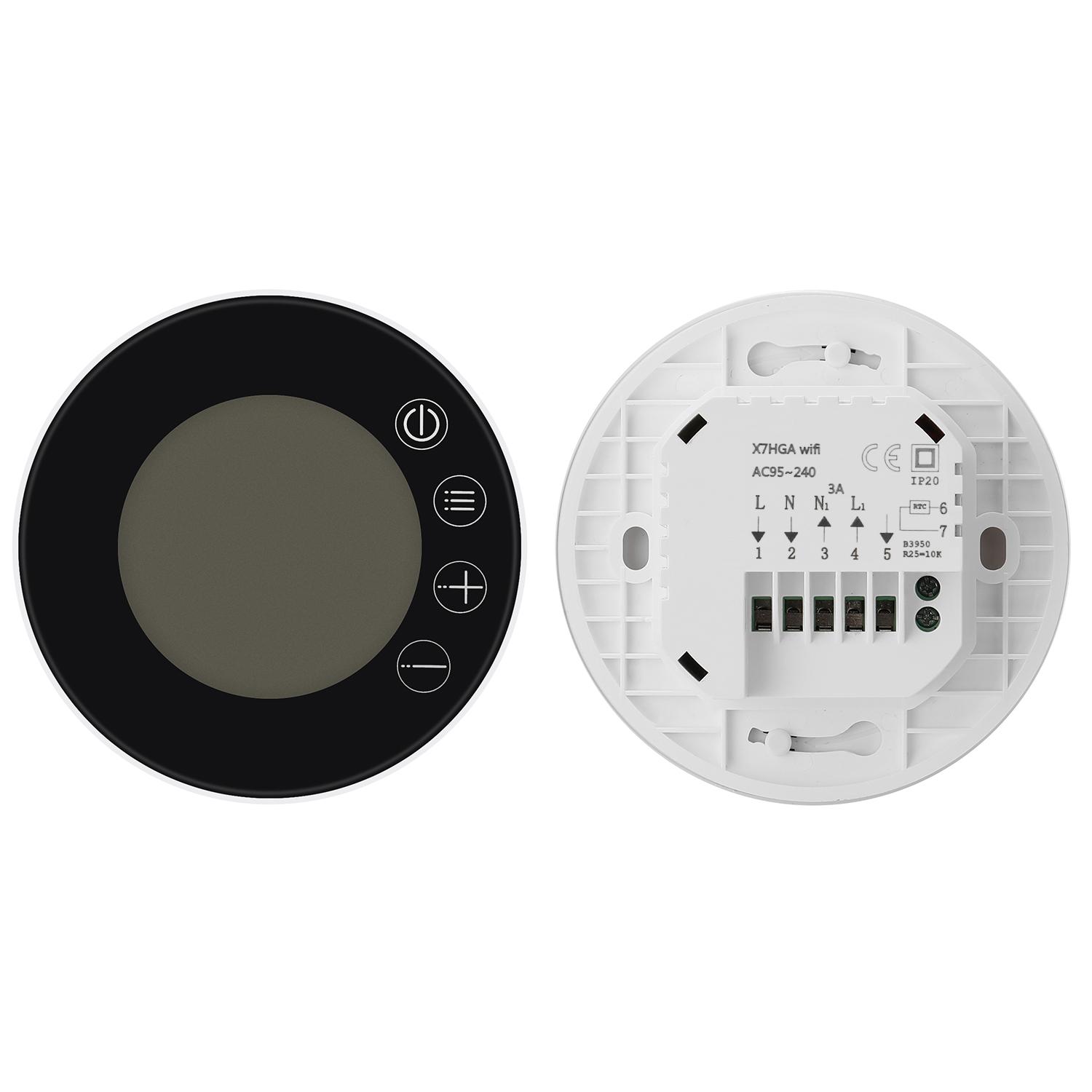 Tuya WiFi LCD Display Intelligent Thermostat Programmable Temperature Controller APP Control Compatible with Alexa Google Home Voice Control