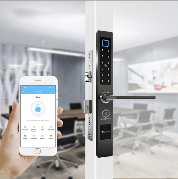 Khóa vân tay Smart Lockdoor Homesheel L3 MÀU ĐEN