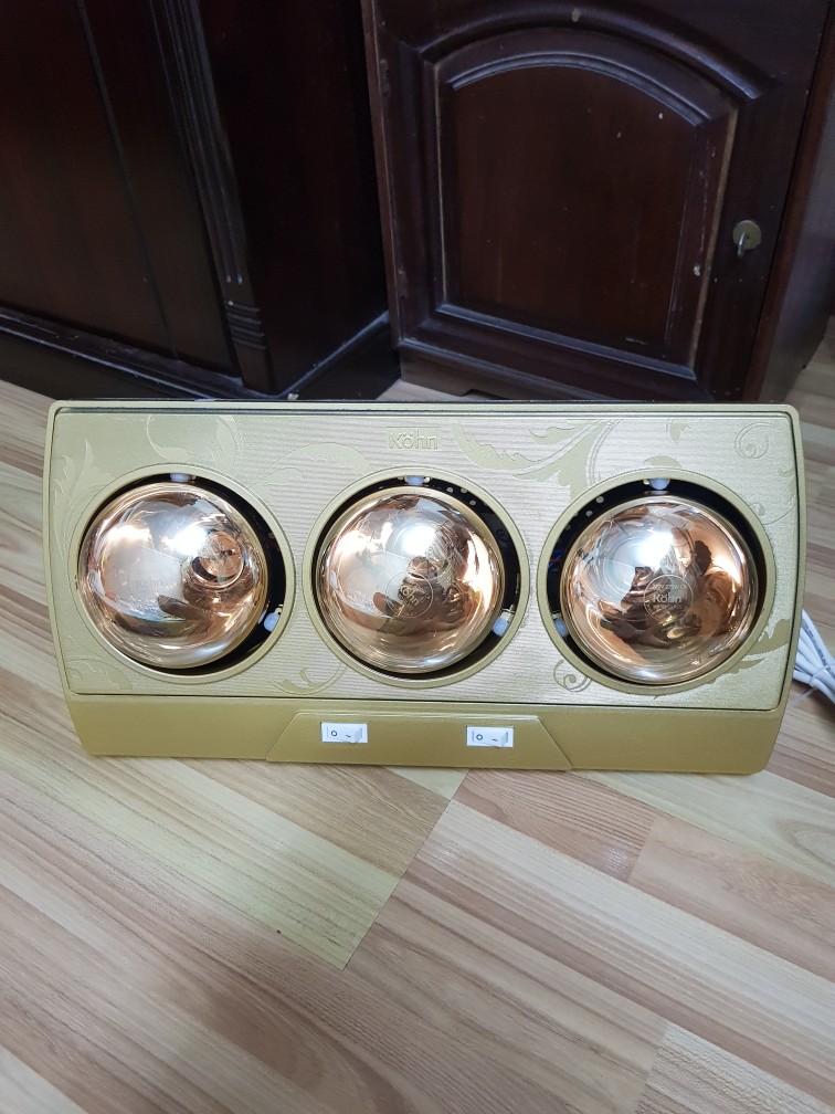 Đèn Sưởi Nhà Tắm 3 Bóng Kohn KP03G 825W - Hàng Chính Hãng