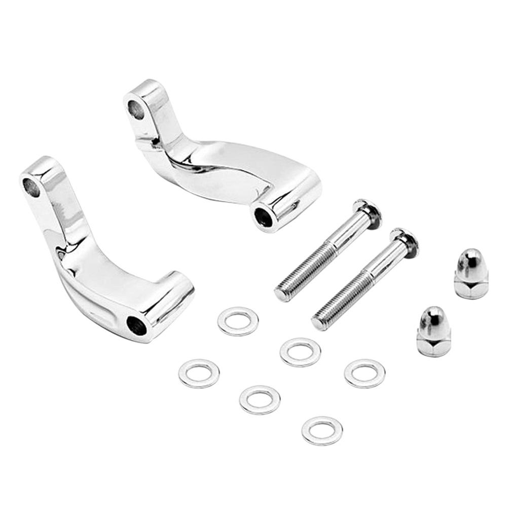 Mirror Relocation Extension Adapter Kit For Harley 06-17 Motorcycles