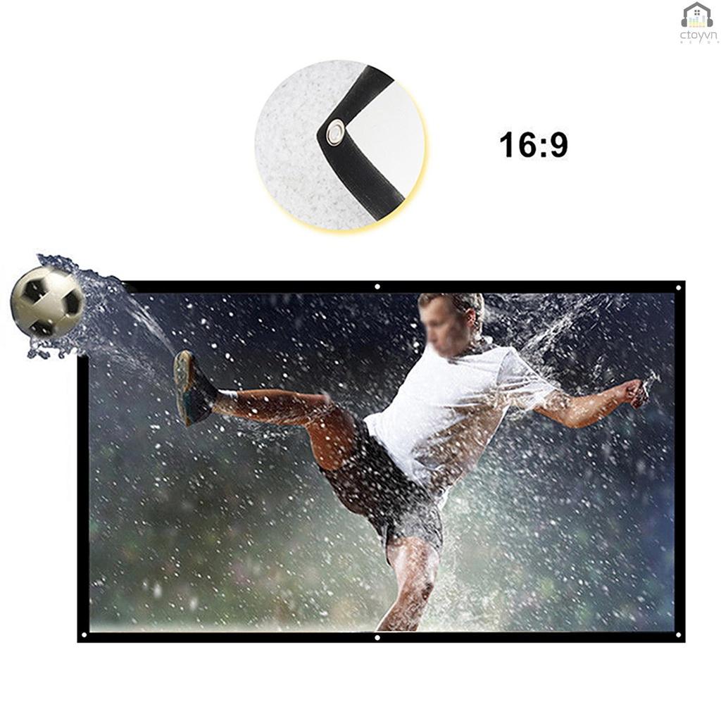 Màn hình máy chiếu màu trắng H100 100'' HD 16:9 100 Inch có thể gấp gọn tiện dụng