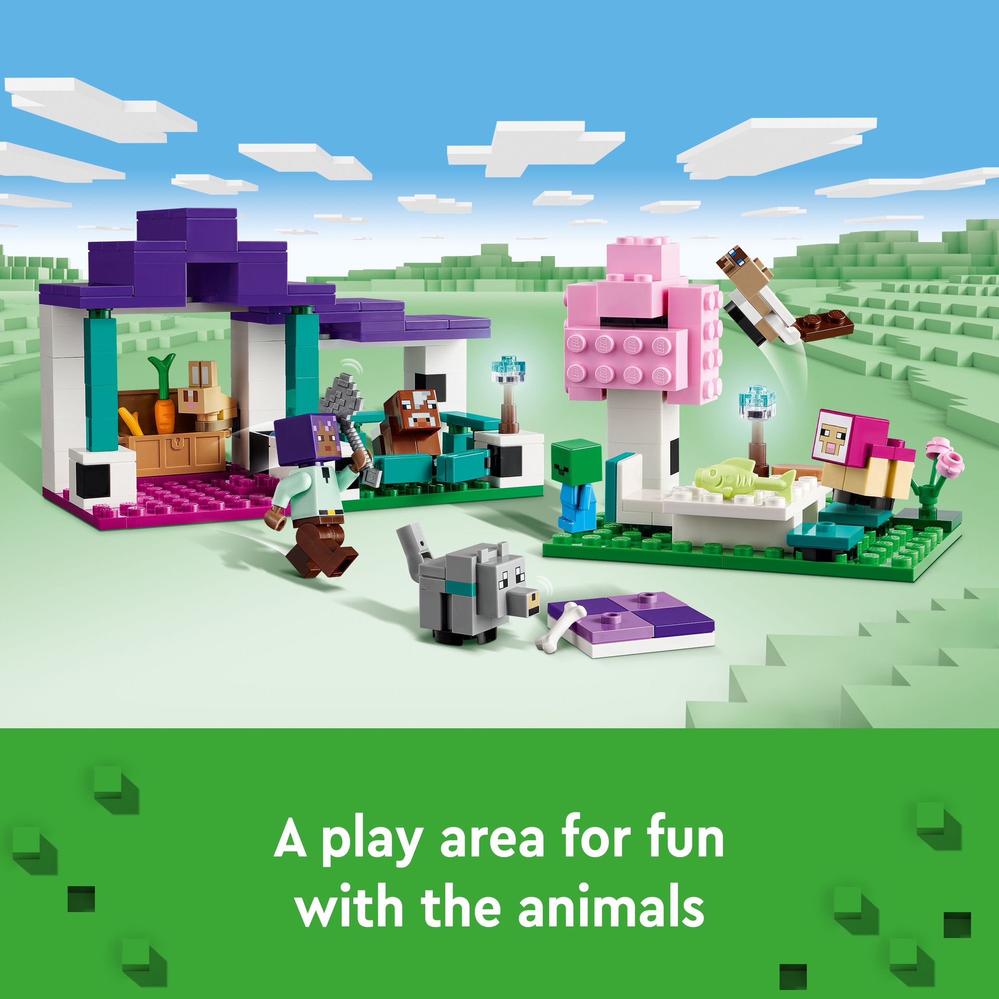 LEGO MINECRAFT 21253 Đồ chơi lắp ráp Mô hình khu bảo tồn động vật hoang dã (206 chi tiết)