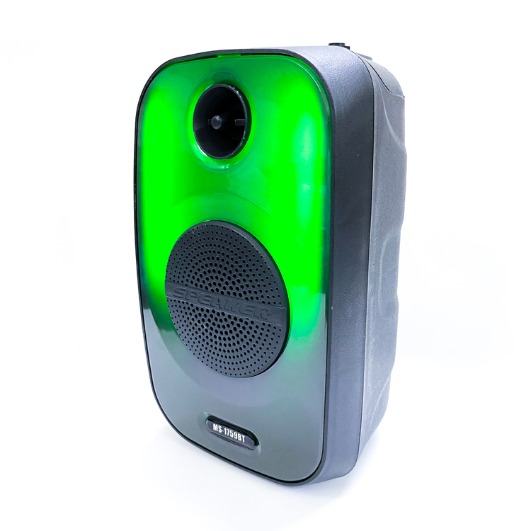 Loa Bluetooth MS-1759BT với đèn led RGB âm thanh bass mạnh tích hợp khe cắm thẻ nhớ, USB và có thể karaoke
