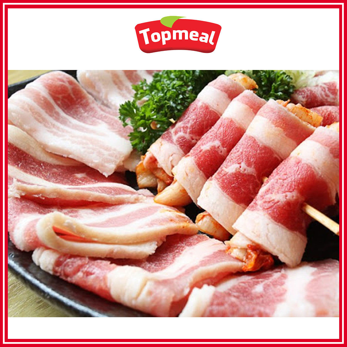 HCM - Ba chỉ heo cắt lát trải - Thích hợp với các món nướng, xông khói, xào, nhúng lẩu -