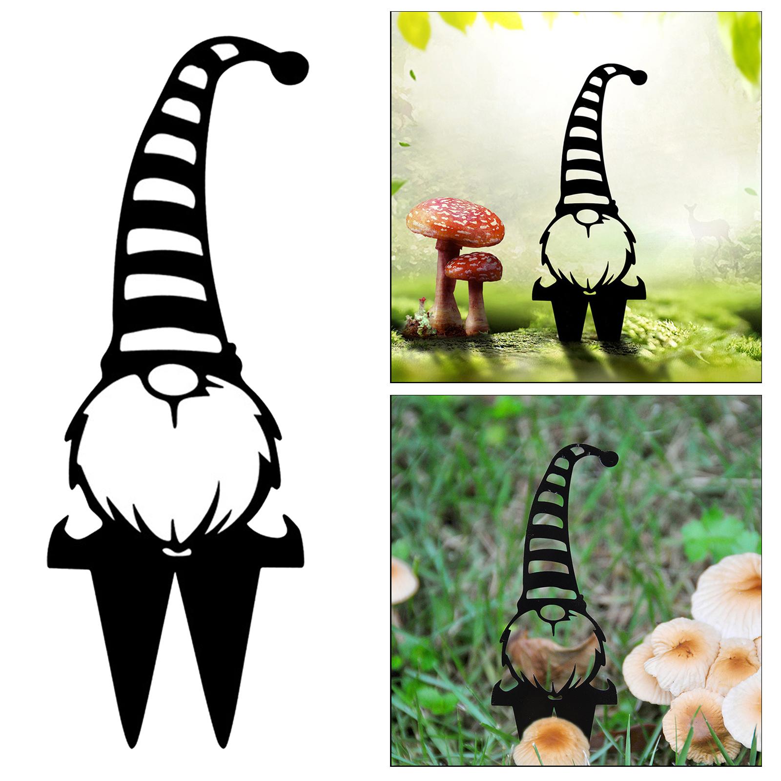 Ground Plug Home Branch Gnomes Plug-in Silhouette Outdoor Decor