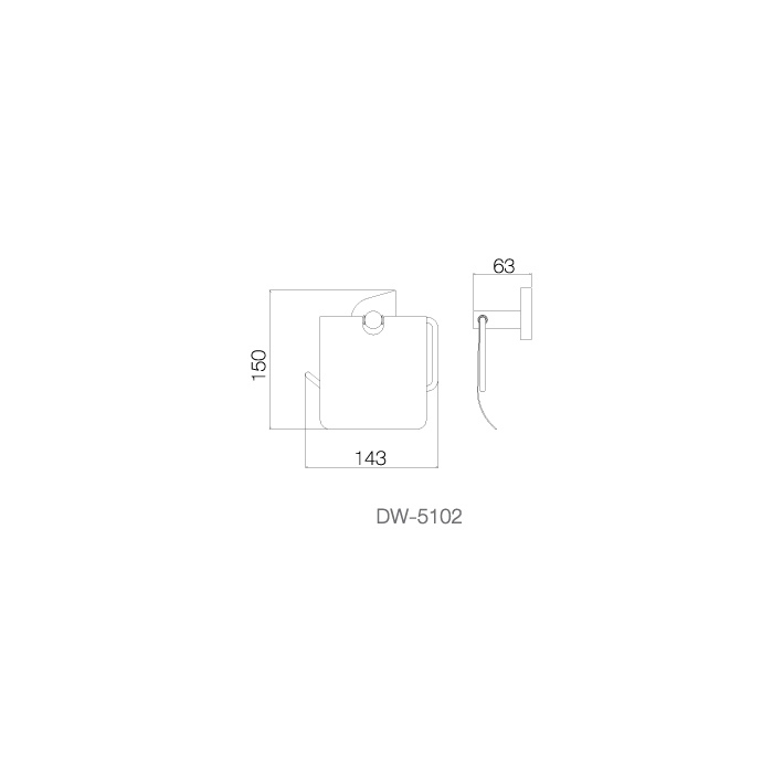 Móc/ Lô giấy vệ sinh - INOX SUS 304 DW-5102