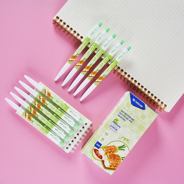 Hộp 20 Bút Gel Buttersmooth B 0.5 mm - Thiên Long GELB-034 - Mực Xanh - Gỏi Cuốn