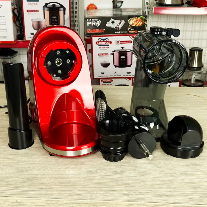 Máy ép chậm, ép rau má trục ngang 450W LT-2099 có chế độ tự động đảo chiều ép - Hàng chính hãng