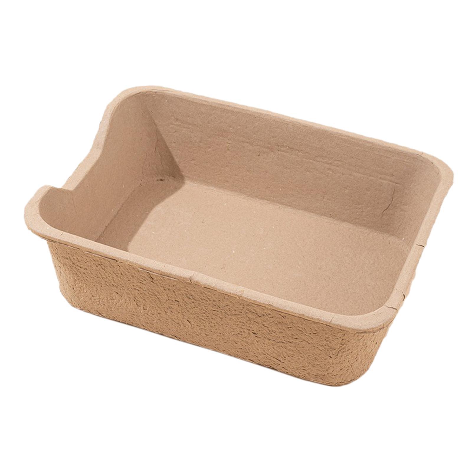 Disposable Cat Litter Box Pet Litter Tray Semi Enclosed Sifting Litter Box Durable Open Cats Litter Box Litter Pan for Small Animals Rabbits
