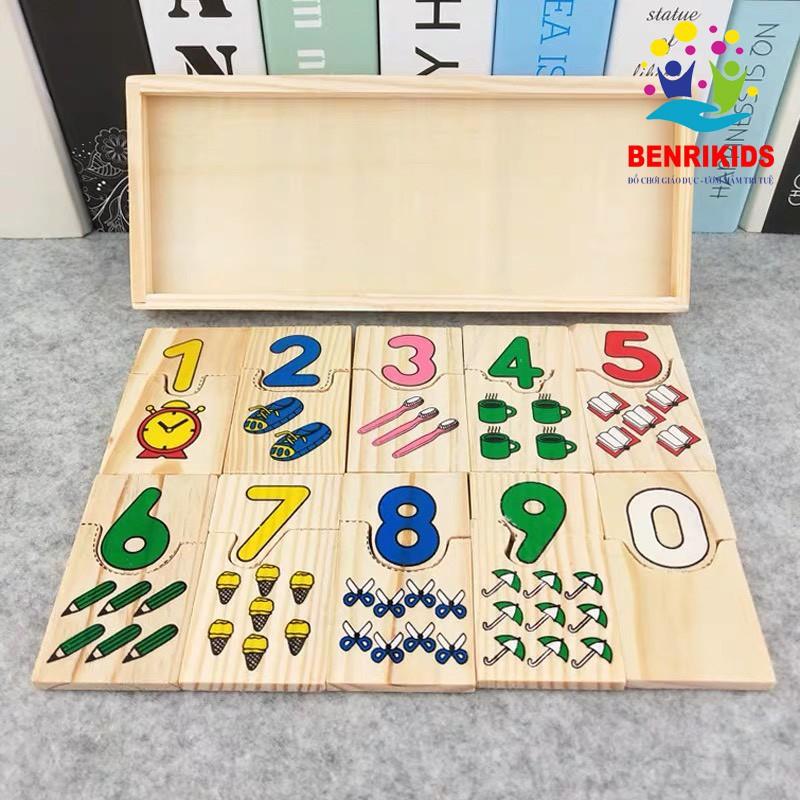 Set 4 Đồ Chơi Gỗ Phát Triển Tư Duy Cho Bé Như Hình