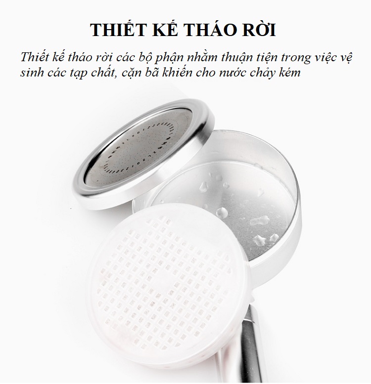 Vòi Sen Tăng Áp S0210 Lọc Kim Loại Nặng, Tiết Kiệm Nước, Chất Liệu Nhôm Cao Cấp, Chống Ăn Mòn, Chịu Nhiệt Tốt - Hàng Nhập Khẩu