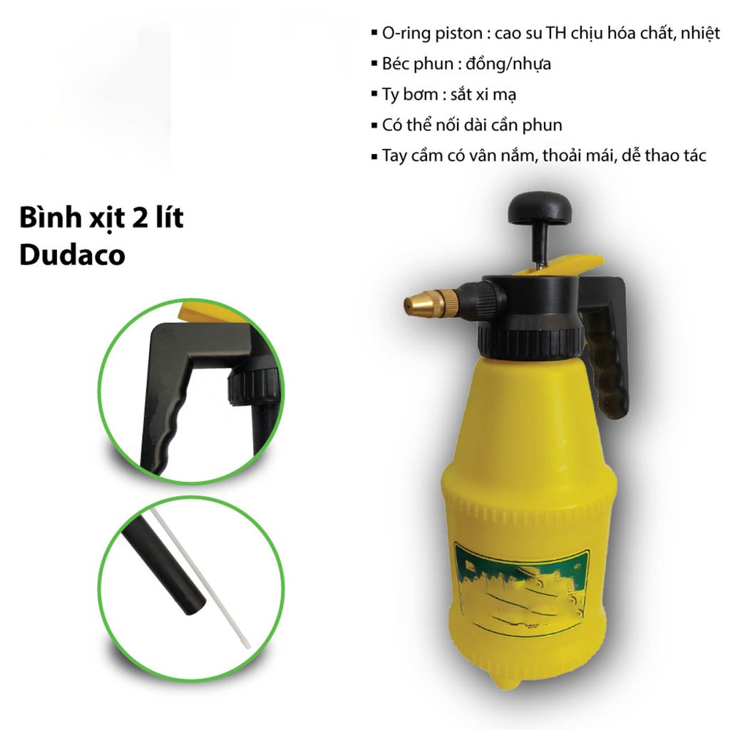 Bình Tưới Cây Dudaco 2 lít tưới cây cho hoa kiểng rau sạch