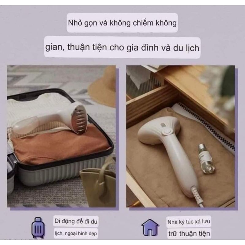 Bàn Là Hơi Cầm Tay Bear Siêu Nhẹ GTJ-C10Y5 - Hàng Chính Hãng