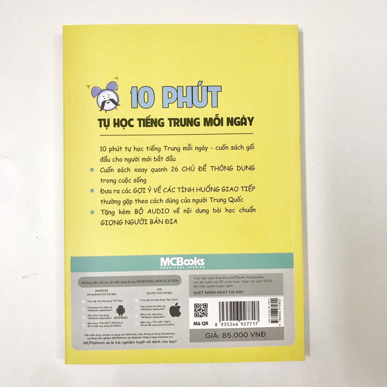 10 PHÚT TỰ HỌC TIẾNG TRUNG MỖI NGÀY + DVD tài liệu