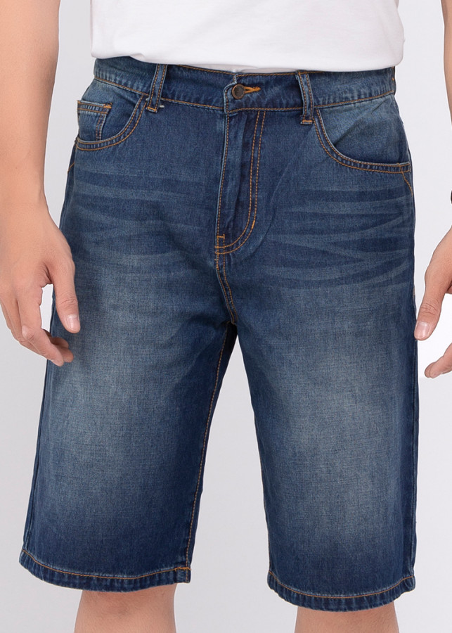 Quần Short Jeans Nam Thời Trang 202 - A91 JEANS - Xanh Đậm