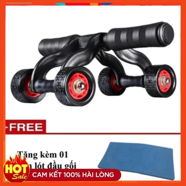 Con lăn tập cơ bụng 4 bánh cao cấp KAMA Ab Roller