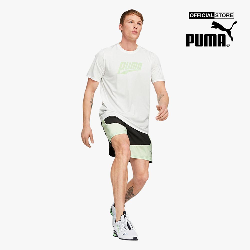 PUMA - Áo thun thể thao nam cổ tròn tay ngắn Run Favourite Graphic 523394-0