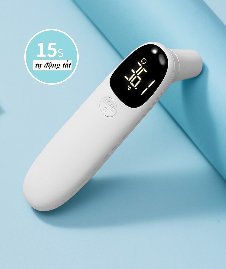 MÁY ĐO NHIỆT ĐỘ HỒNG NGOẠI CƠ THỂ CỰC NHANH- Cảnh Báo Sốt -- Tặng Kèm 1 Cặp Pin