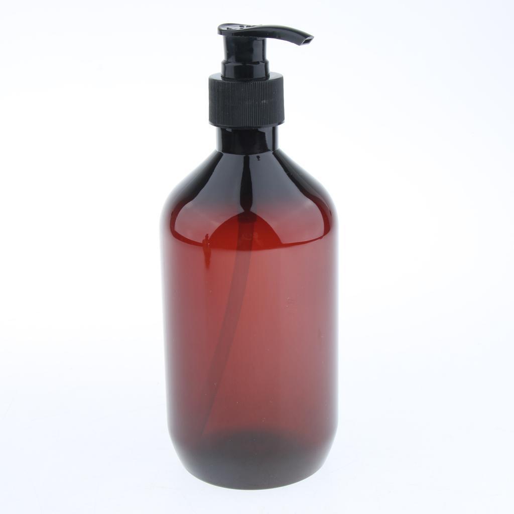 4 Pieces 500ml Refillable Pump Bottle Empty Shampoo Dispensing Container