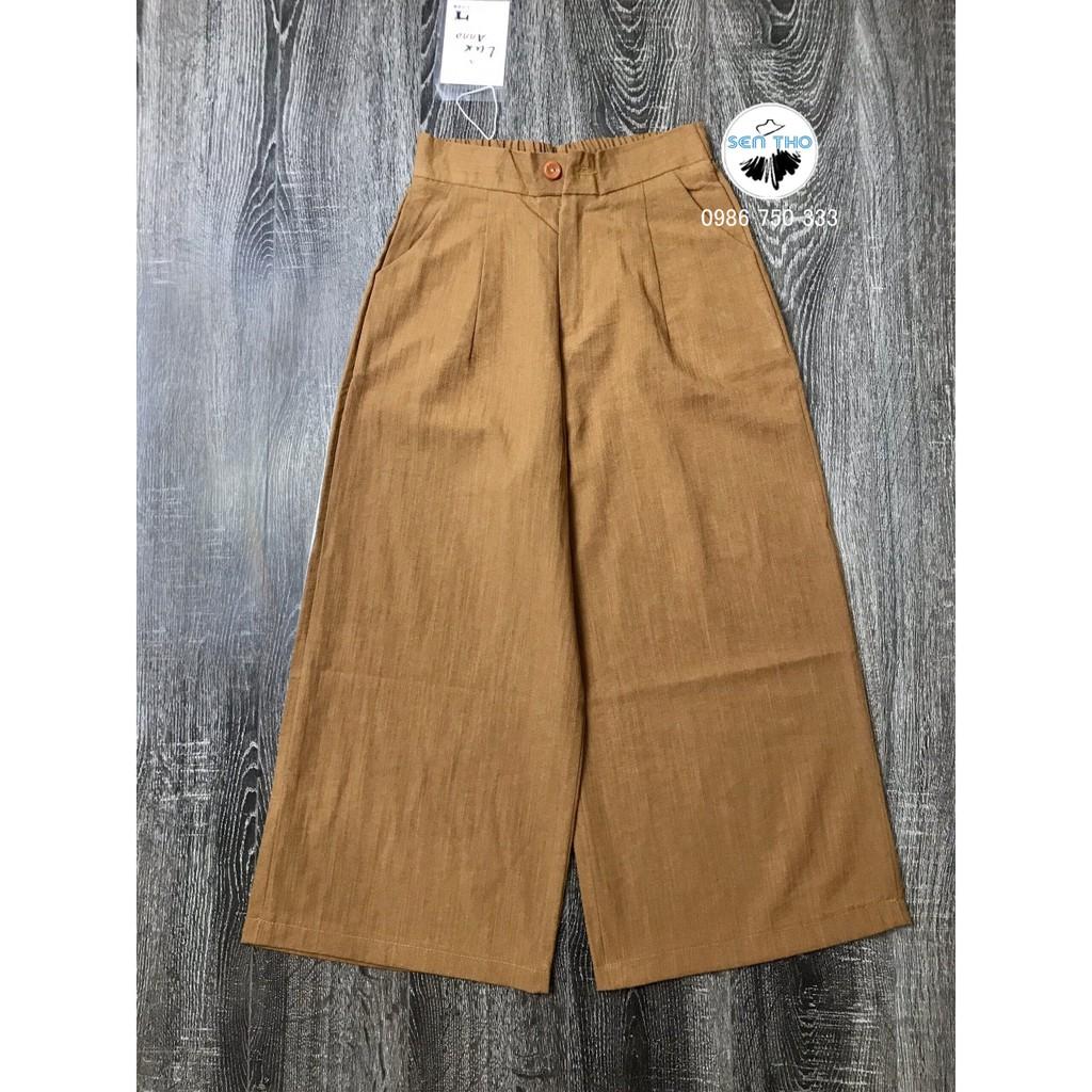 Quần Đũi Nữ Ống Rộng, Culottes Dáng Lửng, Cạp Chun Sau, Form Rộng, Nhiều Màu Sắc
