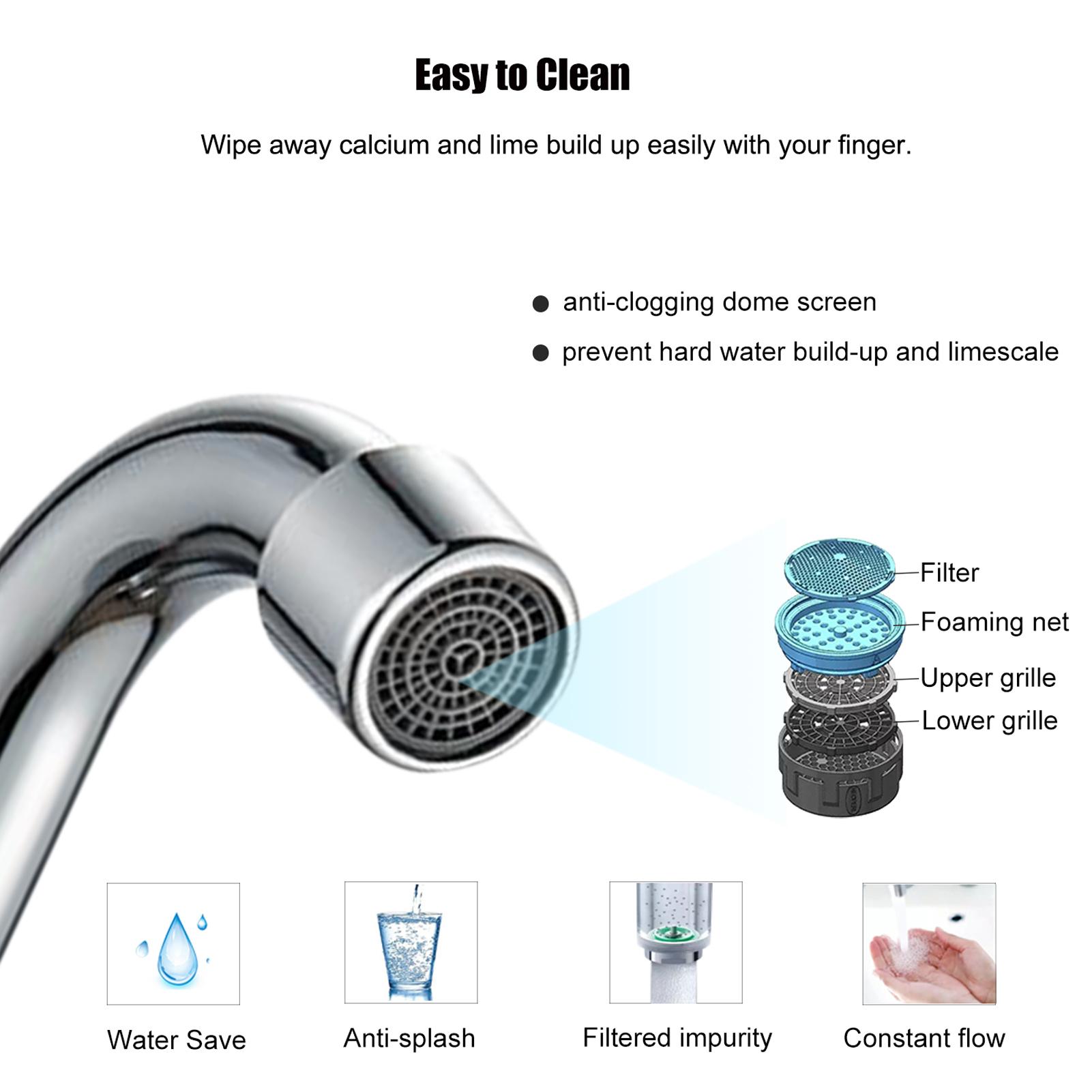 Vòi nước rửa tay có vòm cao 360 độ