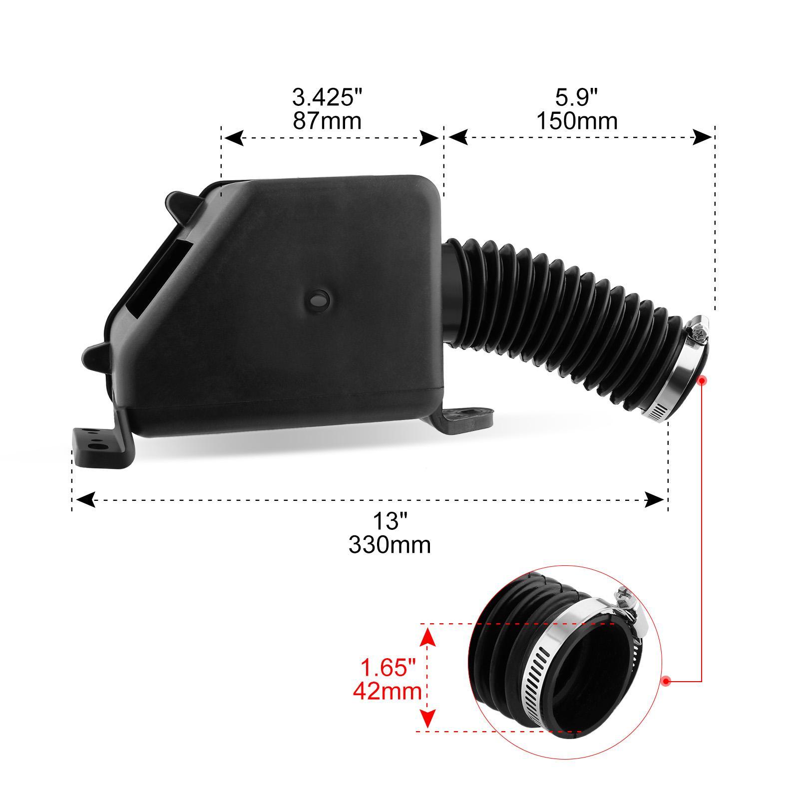 42mm Air Filter Box for GY6 150cc 157QMJ ATV Quad Go Kart Scooter Moped