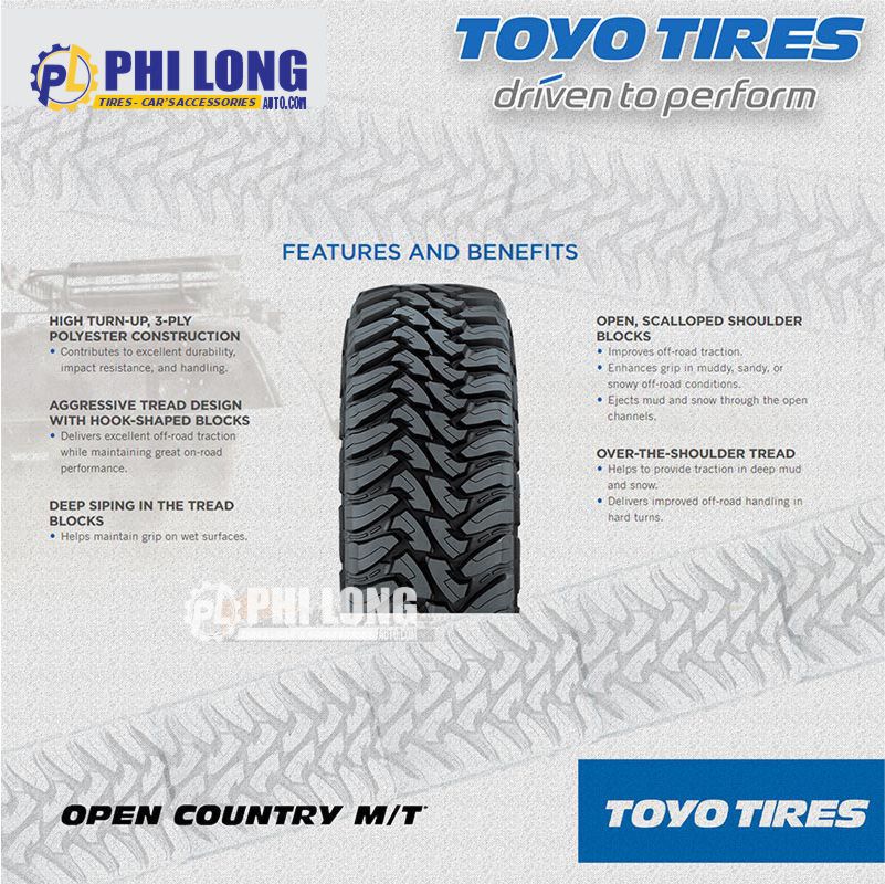 LỐP TOYO OPEN COUNTRY M/T 295/70R17 (33X11.50R17)