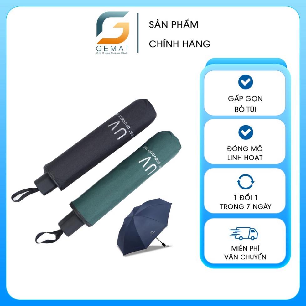 Ô dù gấp gọn đi mưa che nắng chống tia UV