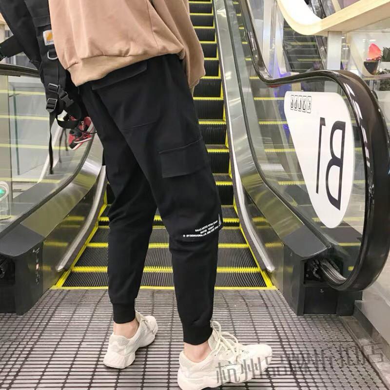 Quần jogger kaki túi hộp unisex In, ulzzang WIND