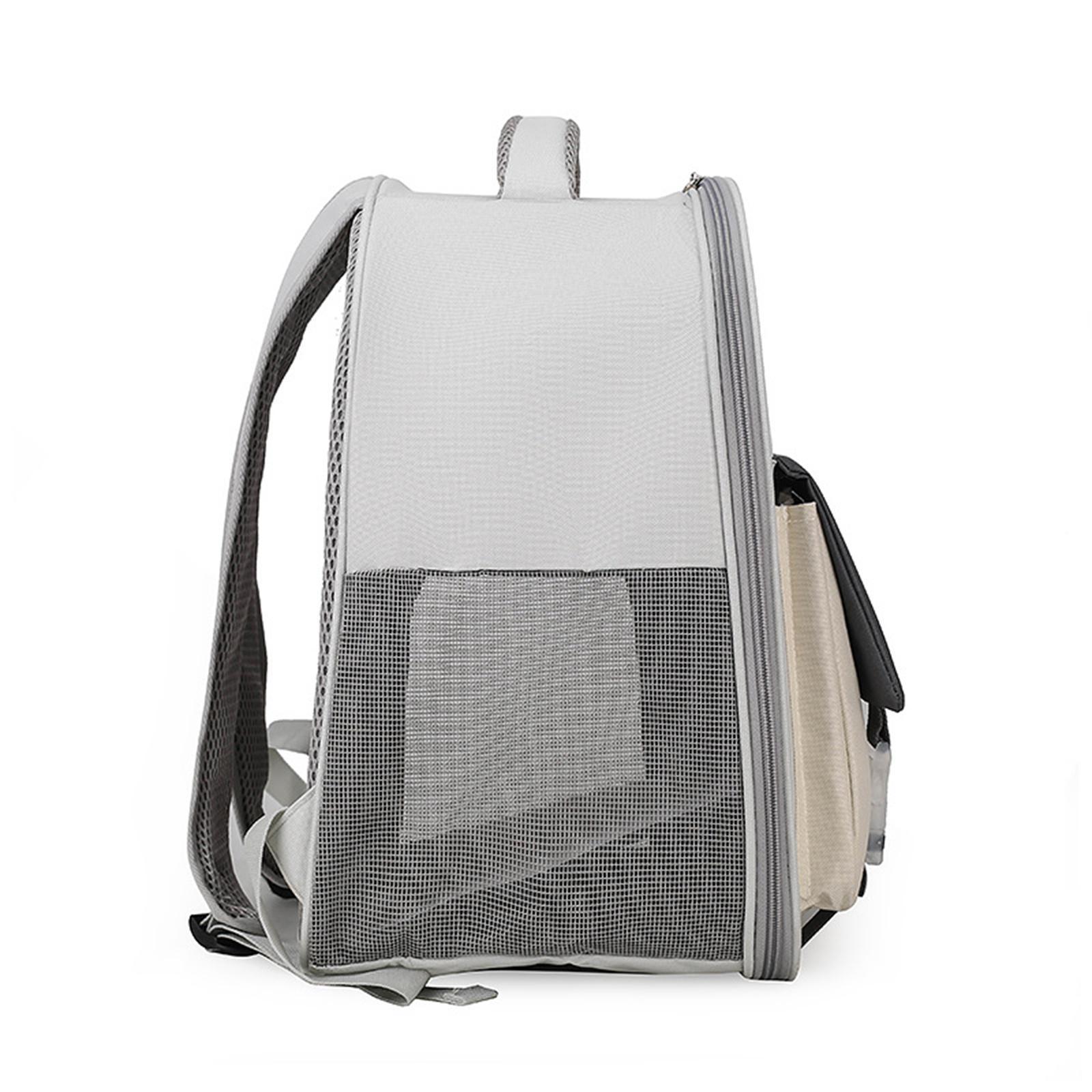 Portable Cat Carrier Backpack Ventilated Kitten Tote Dog Travel Bag Carrying Bag Dog Backpack for Walking Camping Hiking Traveling Outdoor