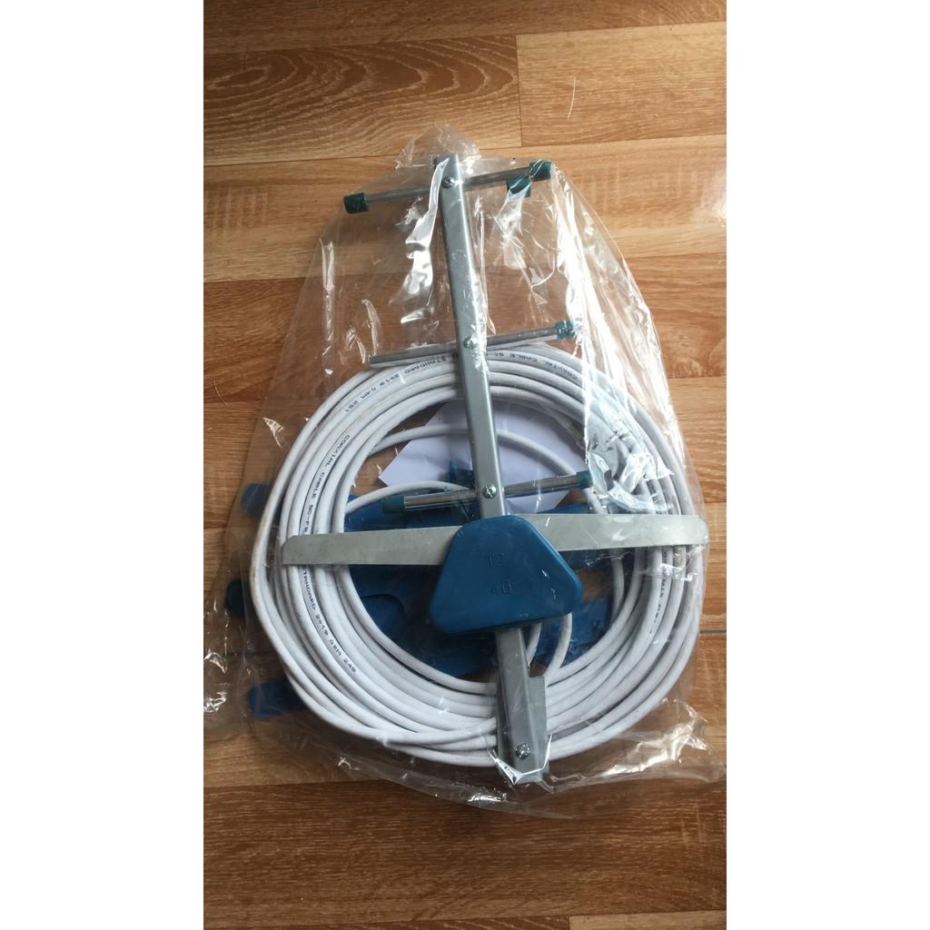 Anten Liền Dây 15M Tích Hợp với TIVI & Đầu Thu KTS