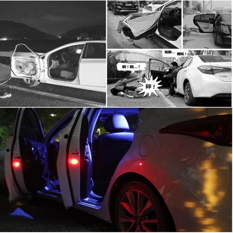Đèn LED đỏ cảnh báo an toàn cho bạn và người đi đường khi mở cửa xe ô tô 667