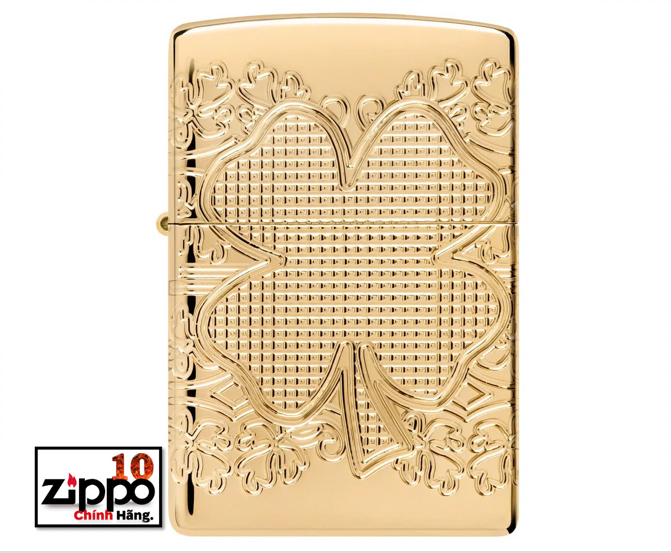 Bật lửa Zippo 46301 Lucky Clover Design - Chính hãng 100%