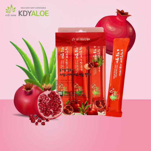 THẠCH COLLAGEN NHA ĐAM SAPONARIA LỰU ĐỎ HỮU CƠ
