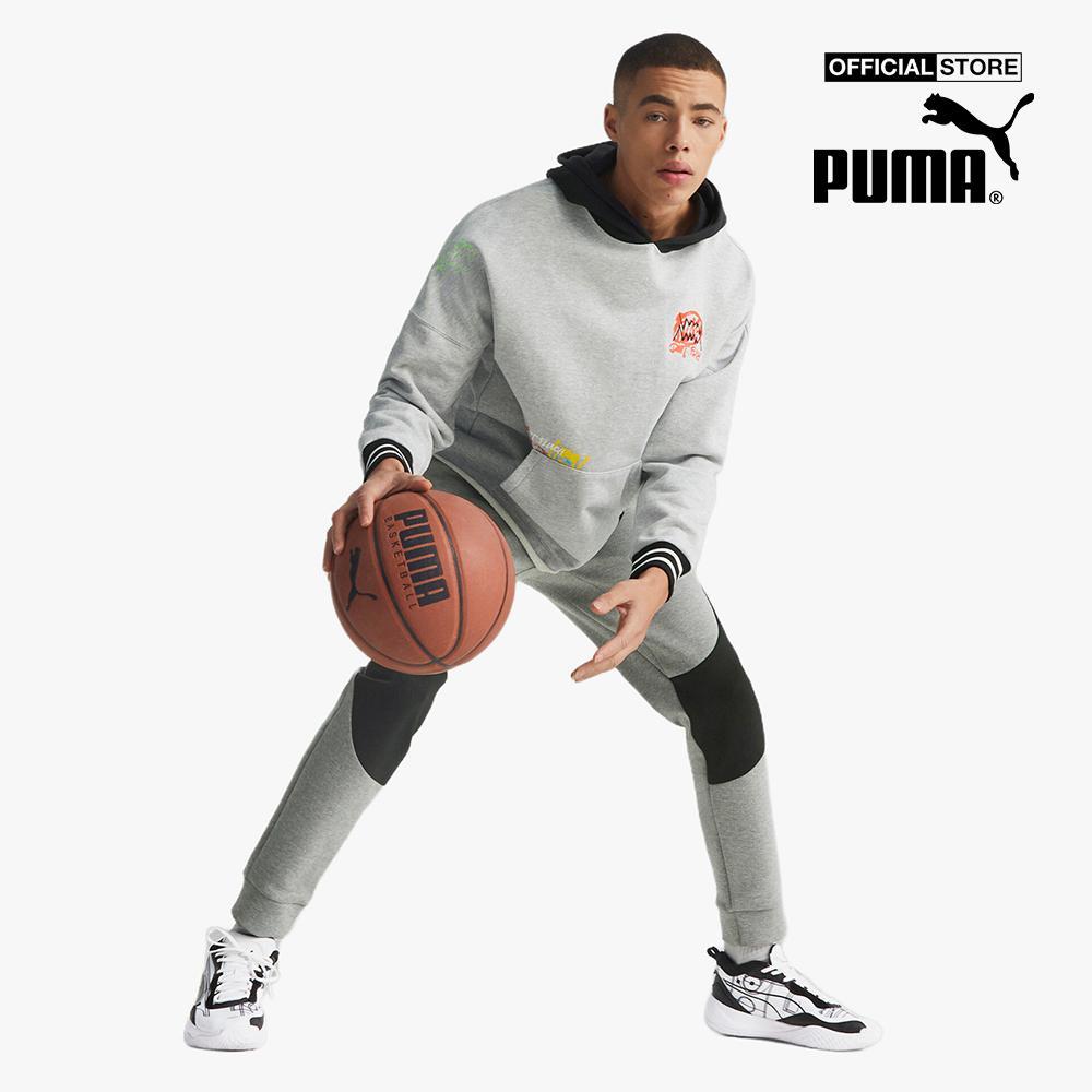 PUMA - Áo hoodie nam phối mũ Boroughs Ba