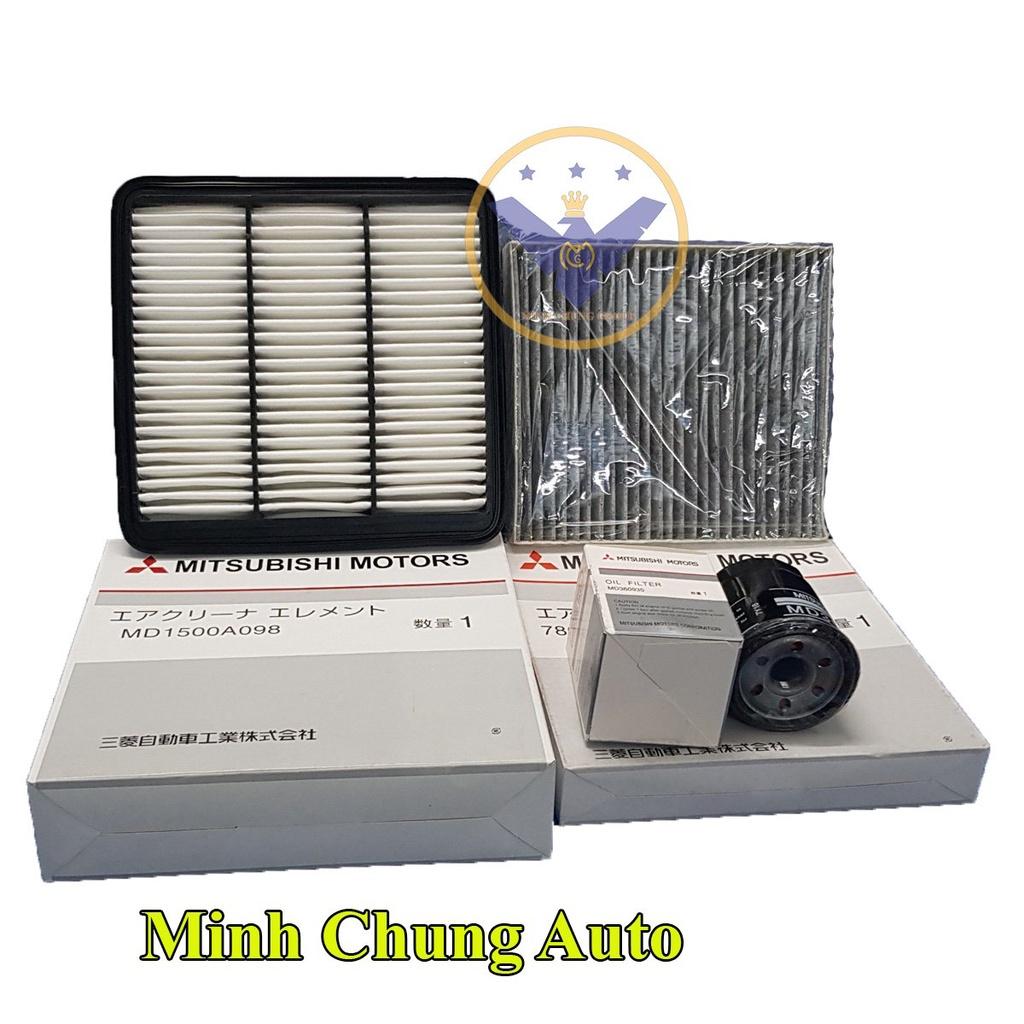 COMBO 3 loc gồm lọc nhớt , lọc điều hòa than , lọc gió động cơ xe Mitsubishi Triton