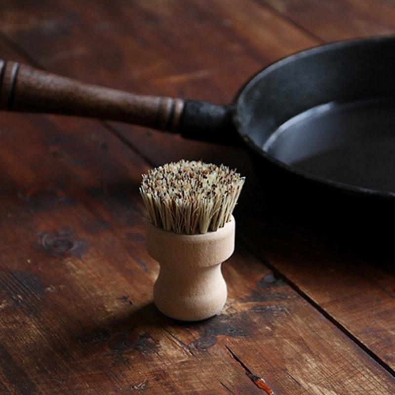 Cọ Rửa Chén Bằng Tre Tay Cầm Ngắn Tiện Lợi